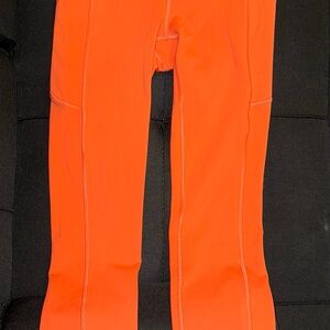Lululemon Orange Leggings with Pockets